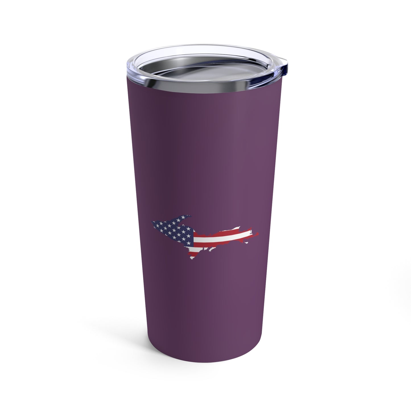 Michigan Upper Peninsula Tumbler (w/ UP USA Flag) | Plum - 20oz