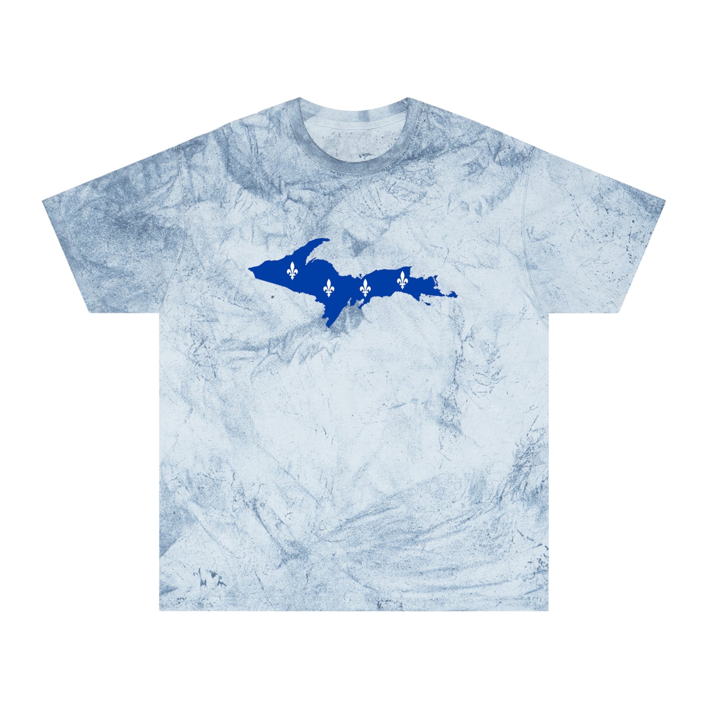 Michigan Upper Peninsula T-Shirt (w/ UP Quebec Flag Outline) | Unisex Color Blast