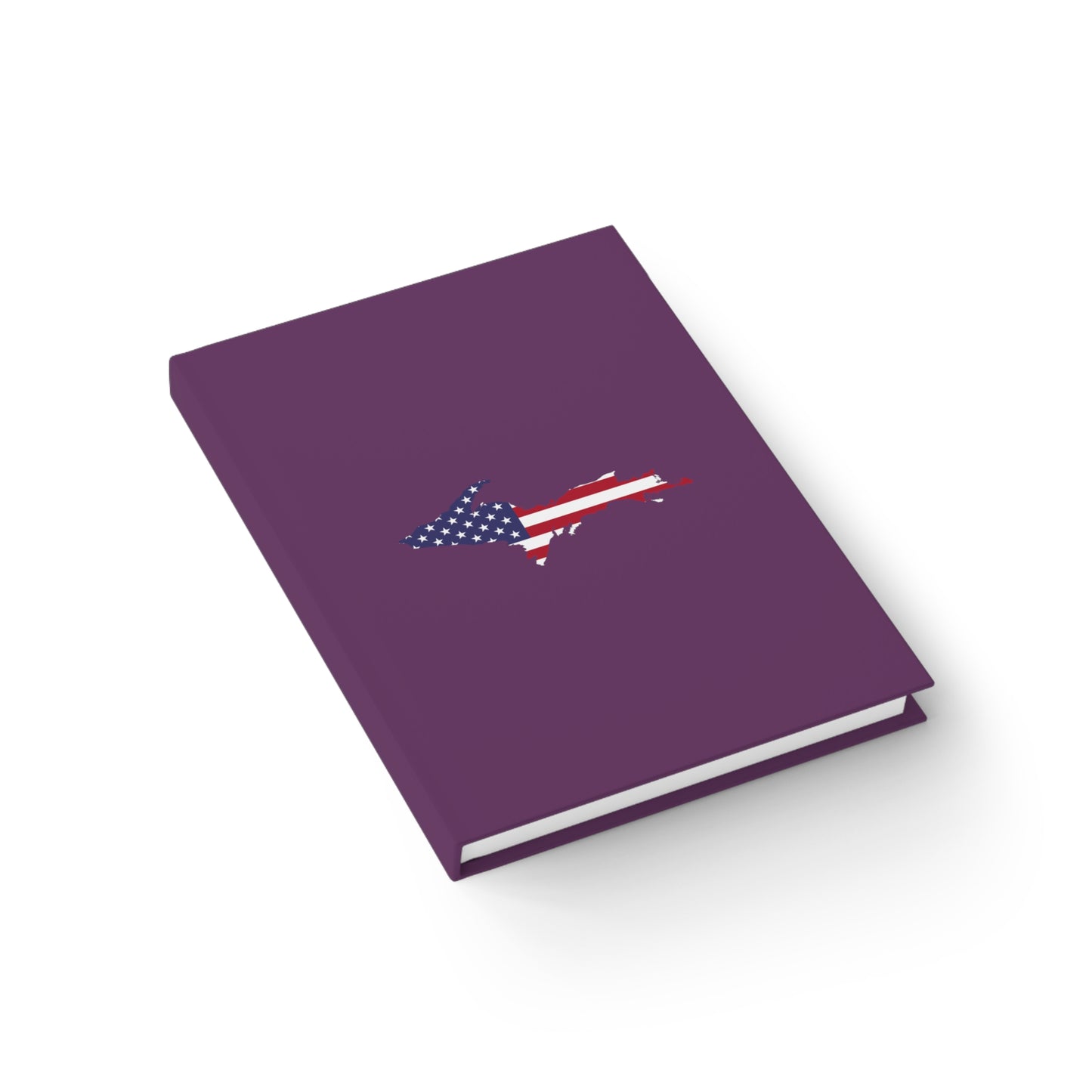 Michigan Upper Peninsula Blank Sketchbook (w/ UP USA Flag) | Plum