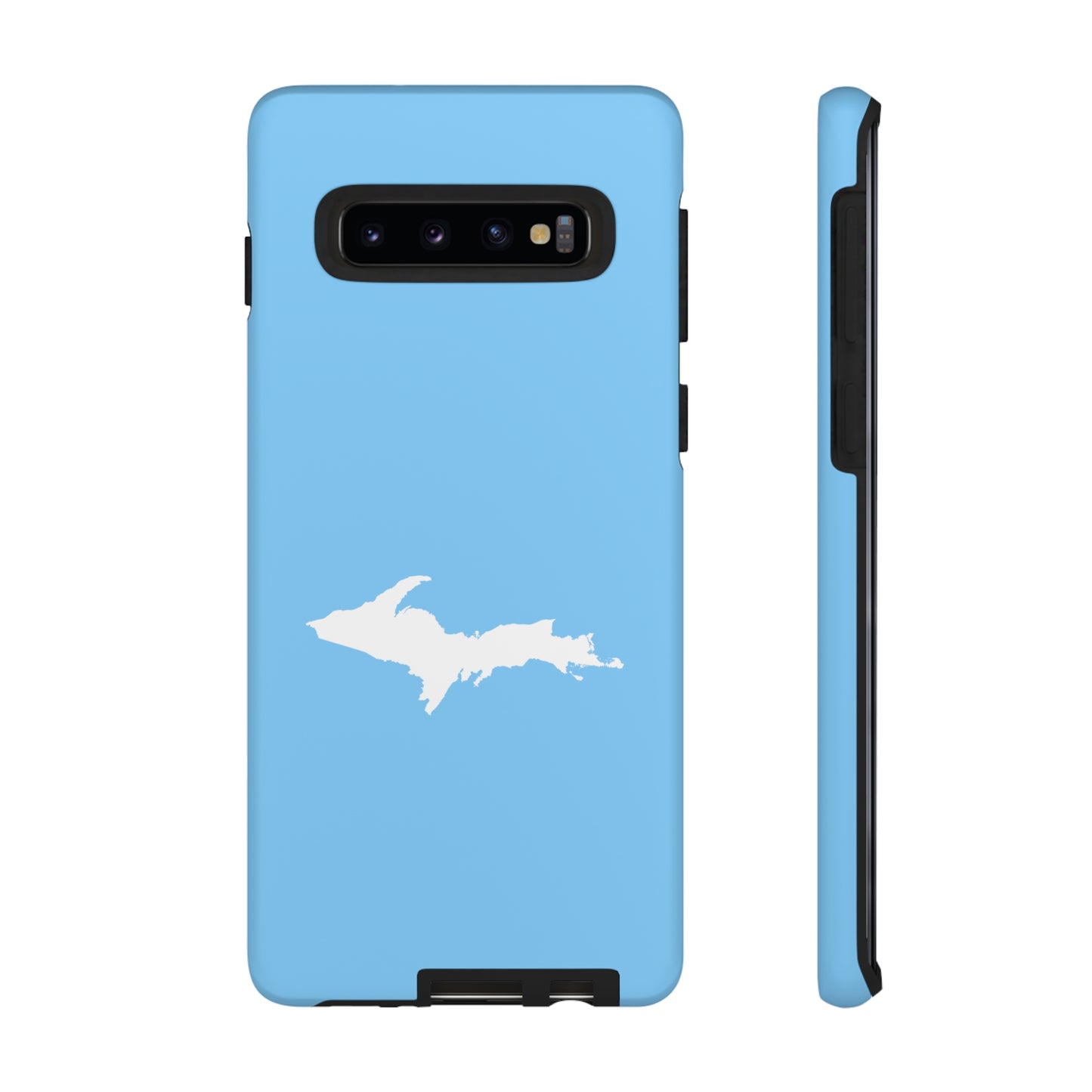 Michigan Upper Peninsula Tough Phone Case (DTW Blue w/ UP Outline) | Samsung & Pixel Android