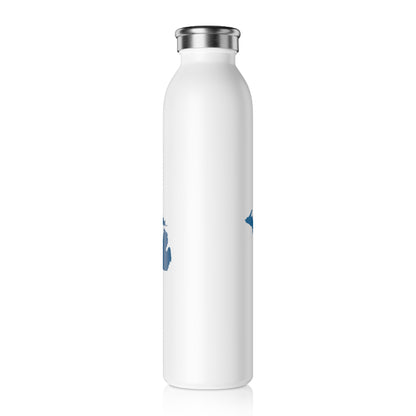 Michigan Water Bottle (w/ Blueberry Outline) | 20oz Double-Walled