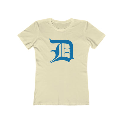 Detroit 'Old English D' T-Shirt (Azure) | Women's Boyfriend Cut