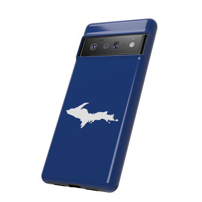 Michigan Upper Peninsula Tough Phone Case (Dearborn Blue w/ UP Outline) | Samsung & Pixel Android