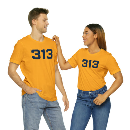 Detroit '313' T-Shirt (Athletic Font) | Unisex Standard Fit