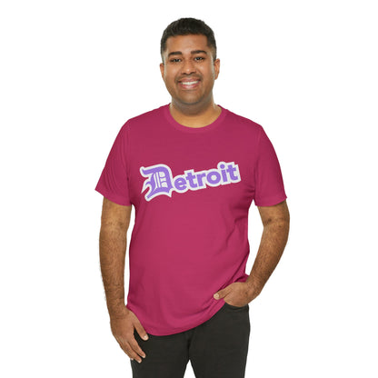 Detroit' T-Shirt (Lavender w/ Old English 'D') | Unisex Standard