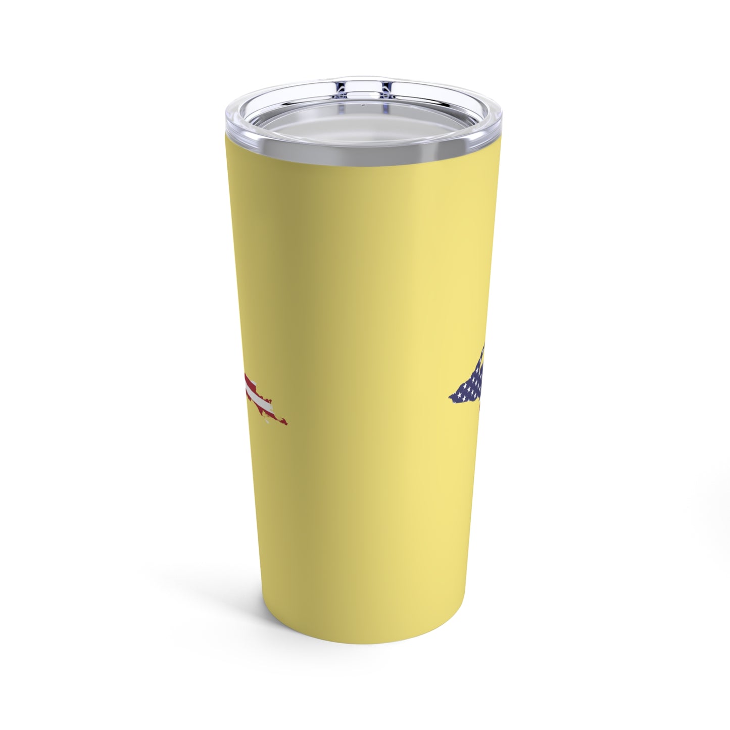 Michigan Upper Peninsula Tumbler (w/ UP USA Flag) | Cherry Yellow - 20oz