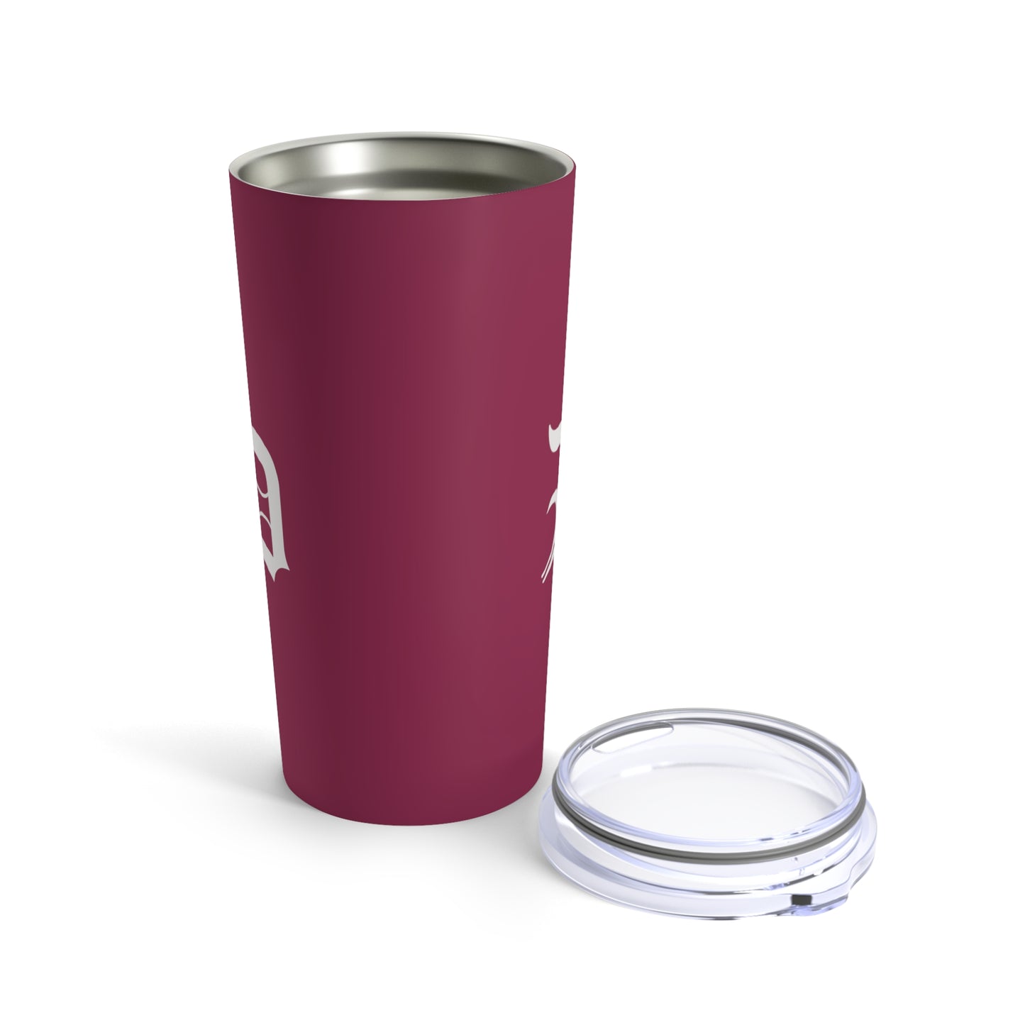 Detroit 'Old English D' Tumbler | Ruby Red - 20oz