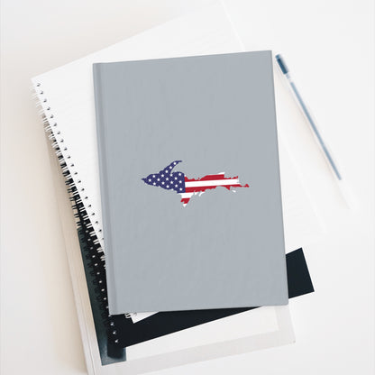 Michigan Upper Peninsula Blank Sketchbook (w/ UP USA Flag) | Silver