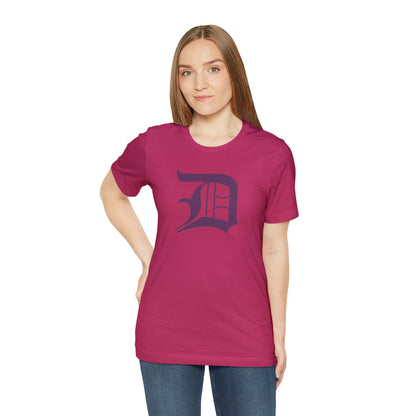 Detroit 'Old English D' T-Shirt (Plum) | Unisex Standard