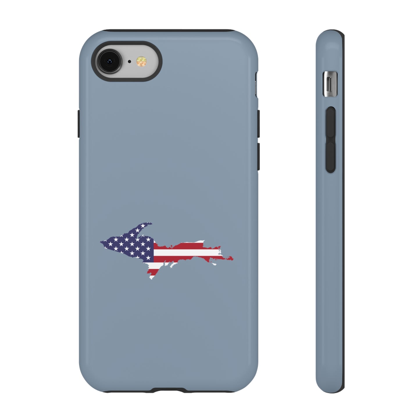 Michigan Upper Peninsula Tough Phone Case (B-24 Liberator Grey w/ UP USA Outline) | Apple iPhone