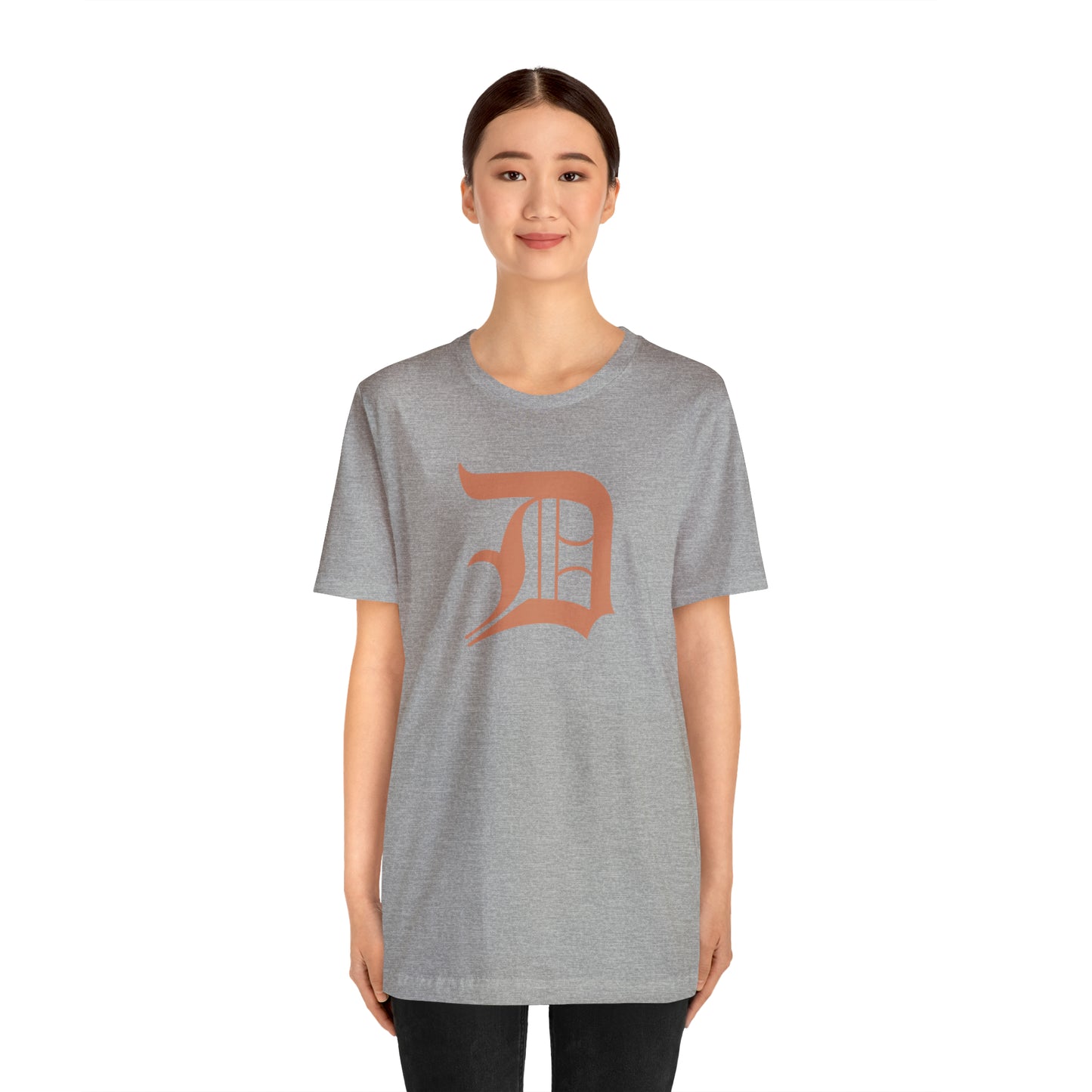 Detroit 'Old English D' T-Shirt (Copper Color) | Unisex Standard