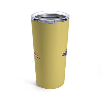 Michigan Upper Peninsula Tumbler (w/ UP USA Flag) | Plum Yellow - 20oz