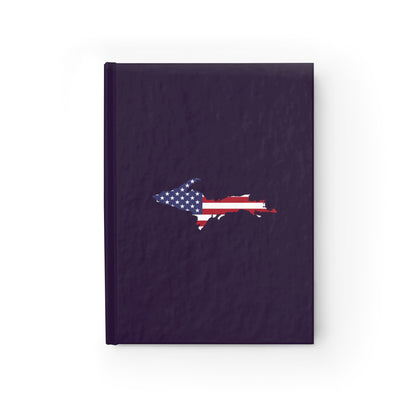 Michigan Upper Peninsula Blank Sketchbook (w/ UP USA Flag) | Blackcurrant