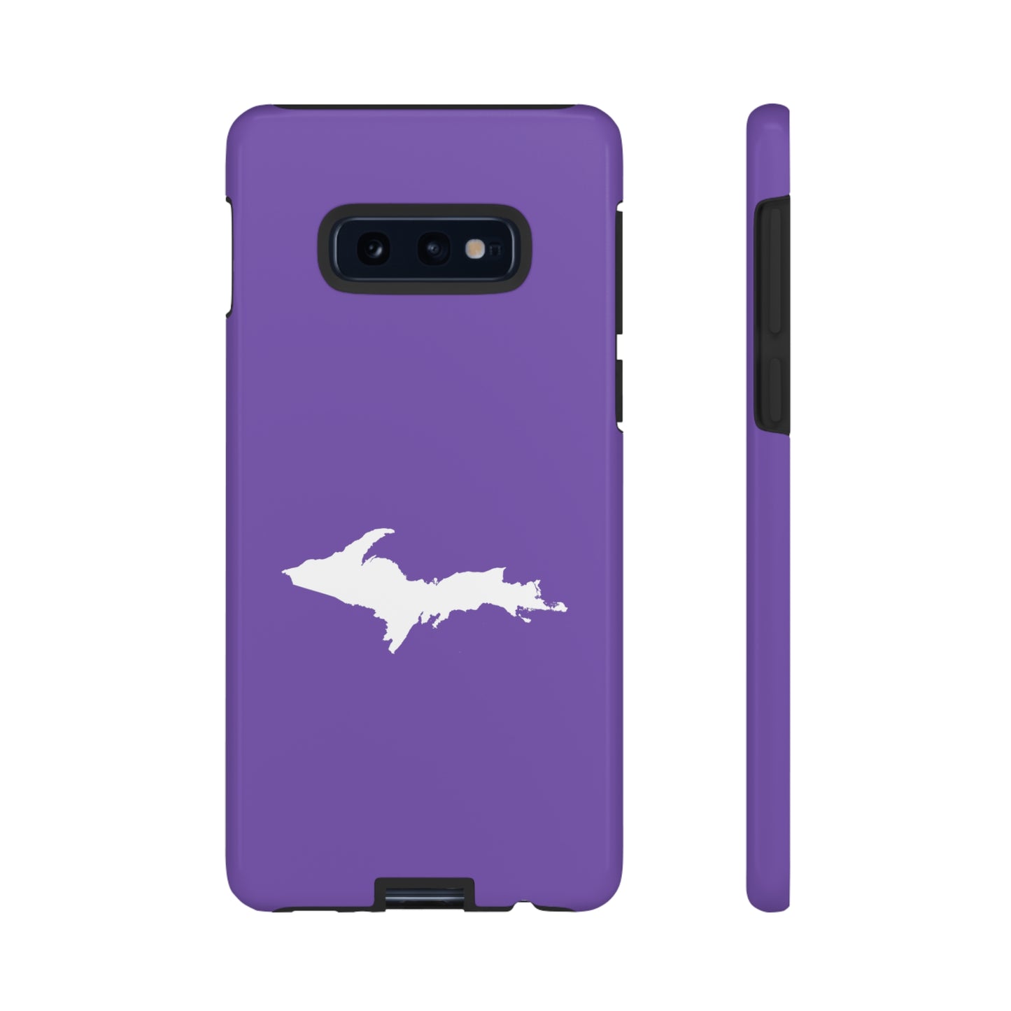 Michigan Upper Peninsula Tough Phone Case (Lake Iris w/ UP Outline) | Samsung & Pixel Android