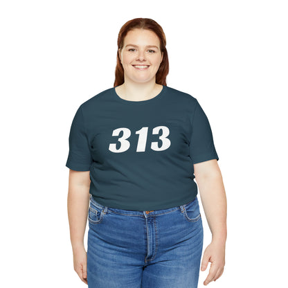 Detroit '313' T-Shirt (Racing Font) | Unisex Standard Fit