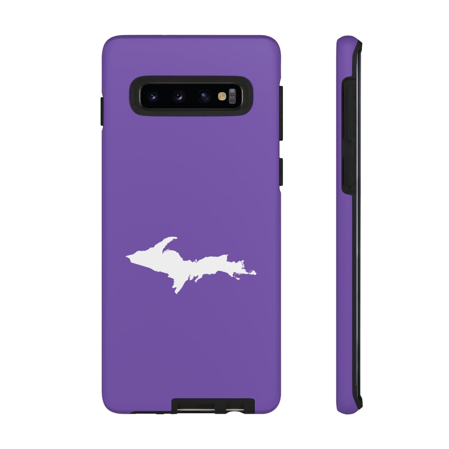 Michigan Upper Peninsula Tough Phone Case (Lake Iris w/ UP Outline) | Samsung & Pixel Android