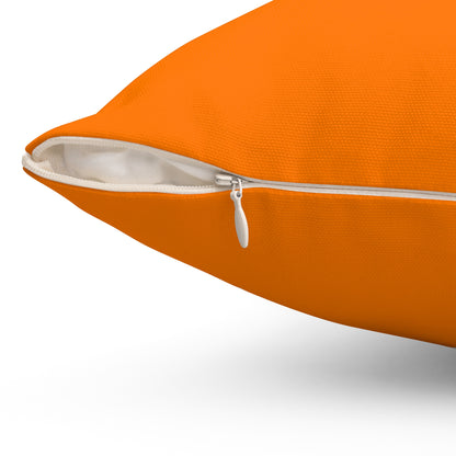 Michigan Upper Peninsula Accent Pillow (w/ UP Outline) | Safety Orange