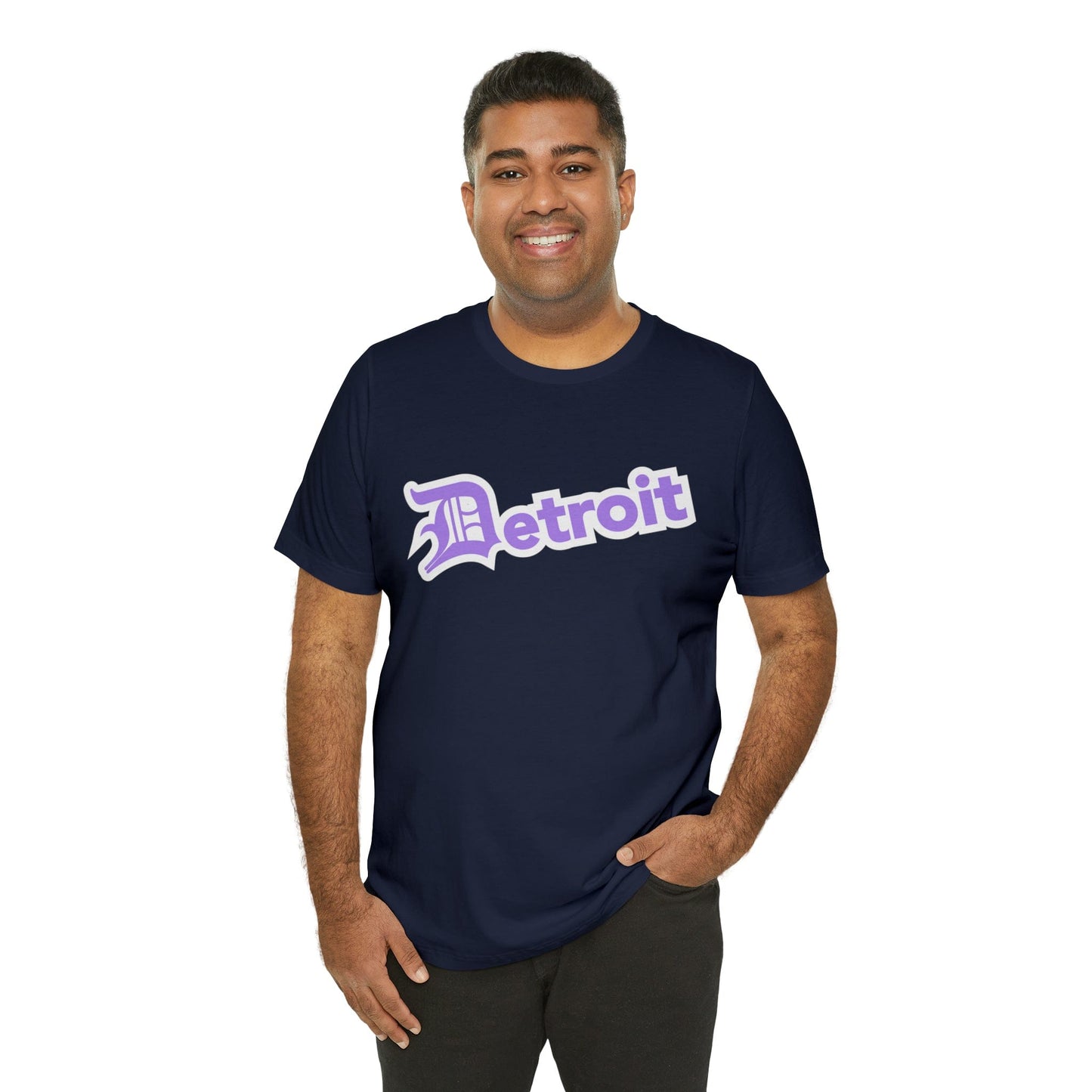 Detroit' T-Shirt (Lavender w/ Old English 'D') | Unisex Standard