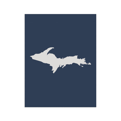 Michigan Upper Peninsula Home & Garden Flag (w/ UP Outline) | Navy