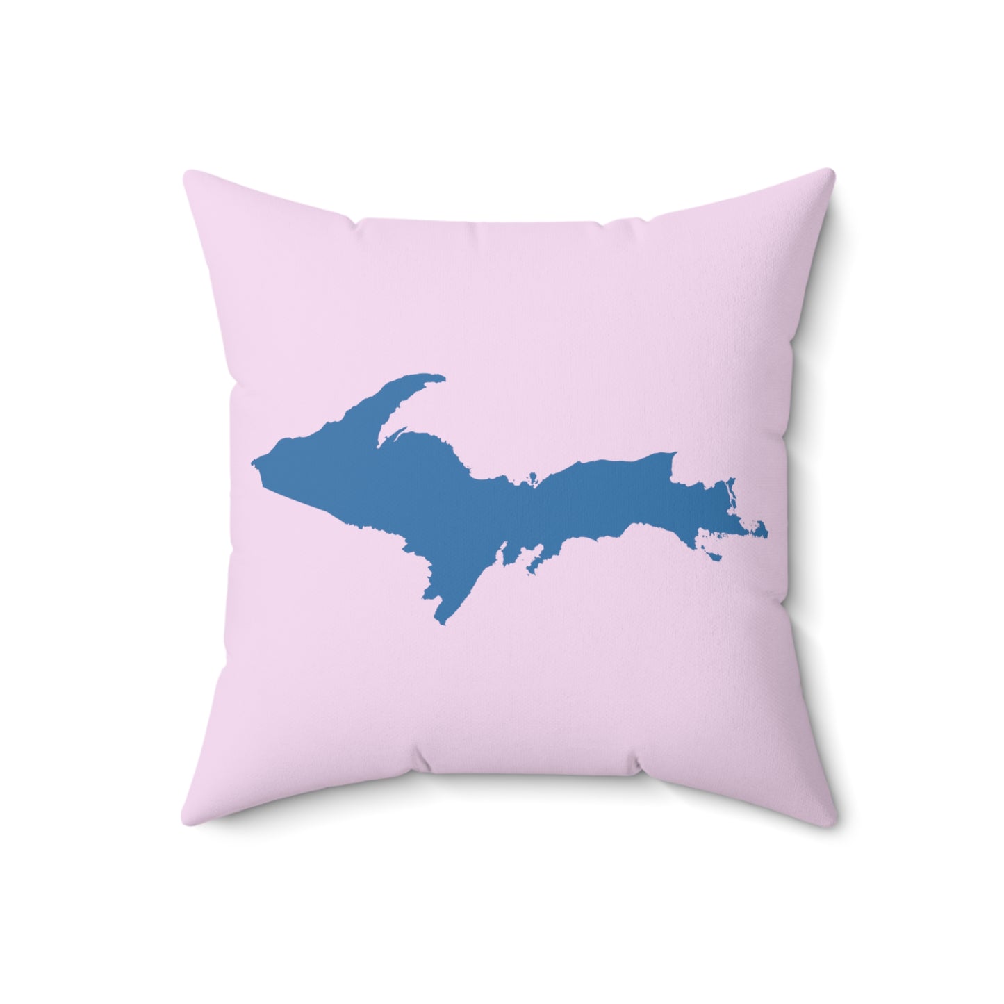 Michigan Upper Peninsula Accent Pillow (w/ UP Outline) | Pale Lavender