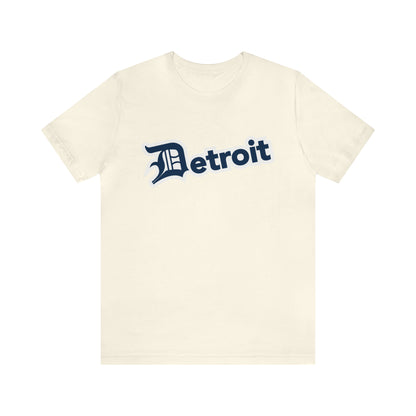 'Detroit' T-Shirt (Navy w/ Old English 'D') | Unisex Standard