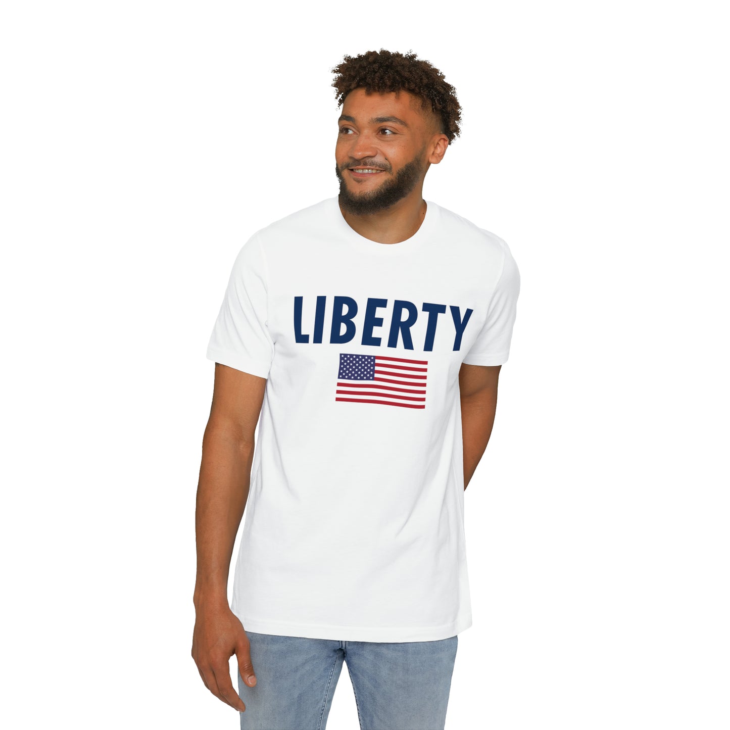 'Liberty' T-Shirt (Oblique Sans Flag Edition) | Made in USA