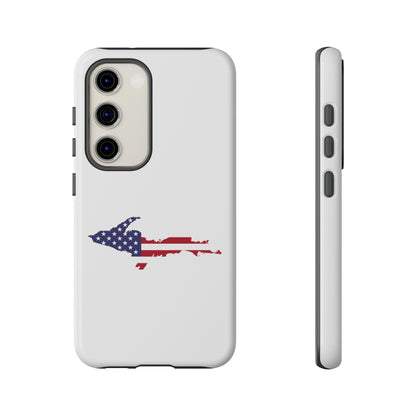 Michigan Upper Peninsula Tough Phone Case (w/ UP USA Flag Outline) | Samsung & Pixel Android