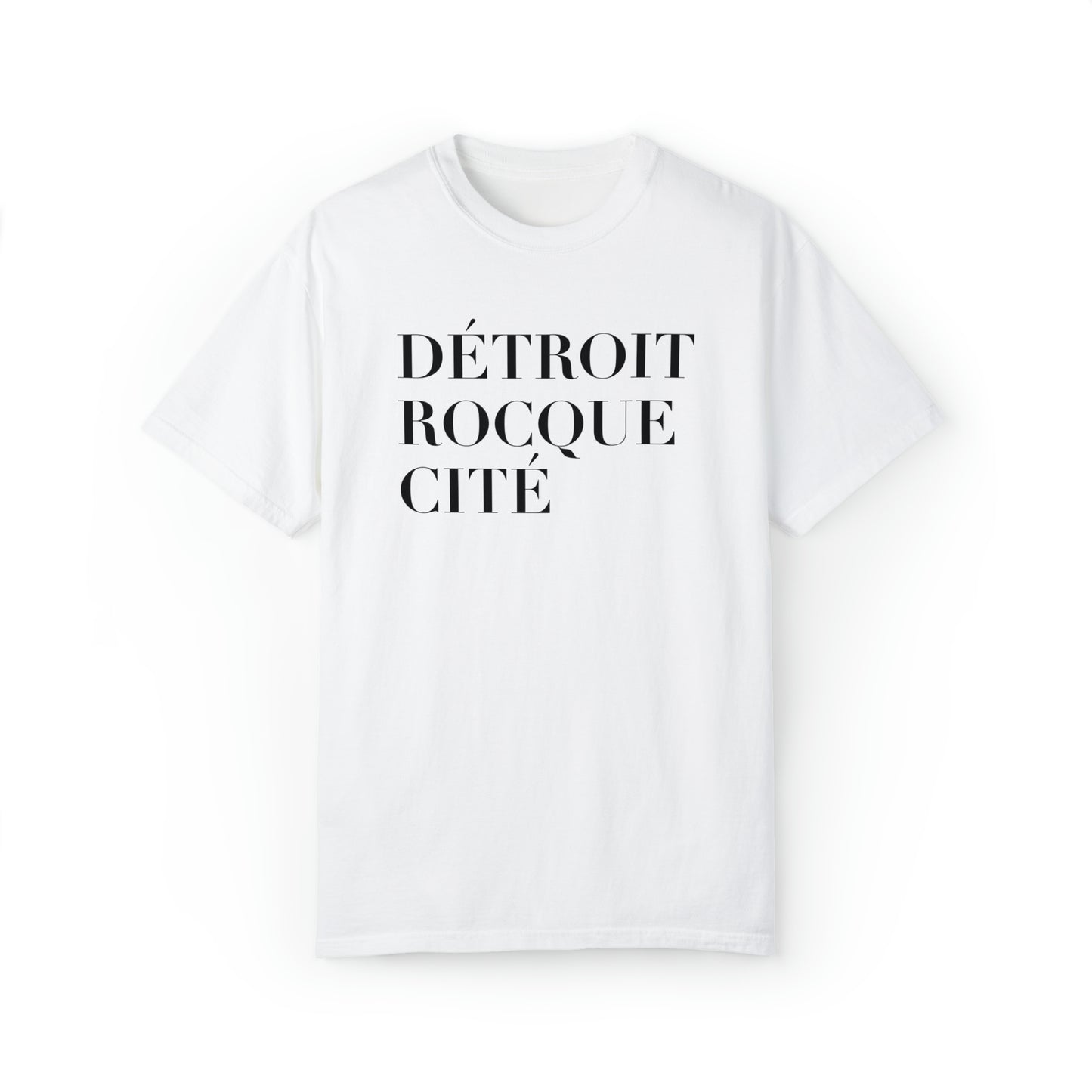 'Détroit Rocque Cité' T-Shirt | Unisex Garment-Dyed