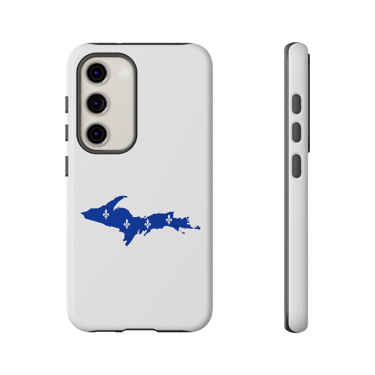 Michigan Upper Peninsula Tough Phone Case (w/ UP Quebec Flag Outline) | Samsung & Pixel Android