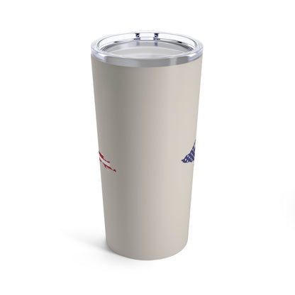 Michigan Upper Peninsula Tumbler (w/ UP USA Flag) | Canvas Color - 20oz