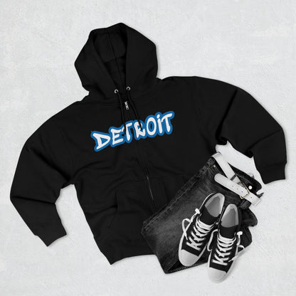 'Detroit' Hoodie (Azure Tag Font) | Unisex Full Zip