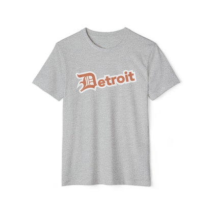 'Detroit' T-Shirt (Copper Old English 'D') | Unisex Recycled Organic