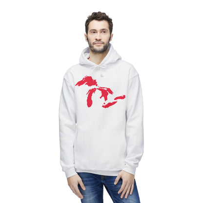 Great Lakes Ultrapremium Hoodie | Made in USA - Lighthouse Red