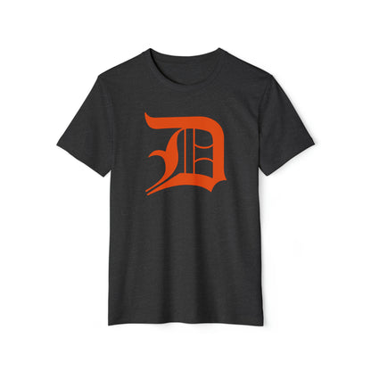 Detroit 'Old English D' T-Shirt (Maple Leaf Orange) | Unisex Recycled Organic