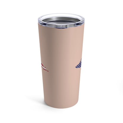 Michigan Upper Peninsula Tumbler (w/ UP USA Flag) | Rose Gold - 20oz