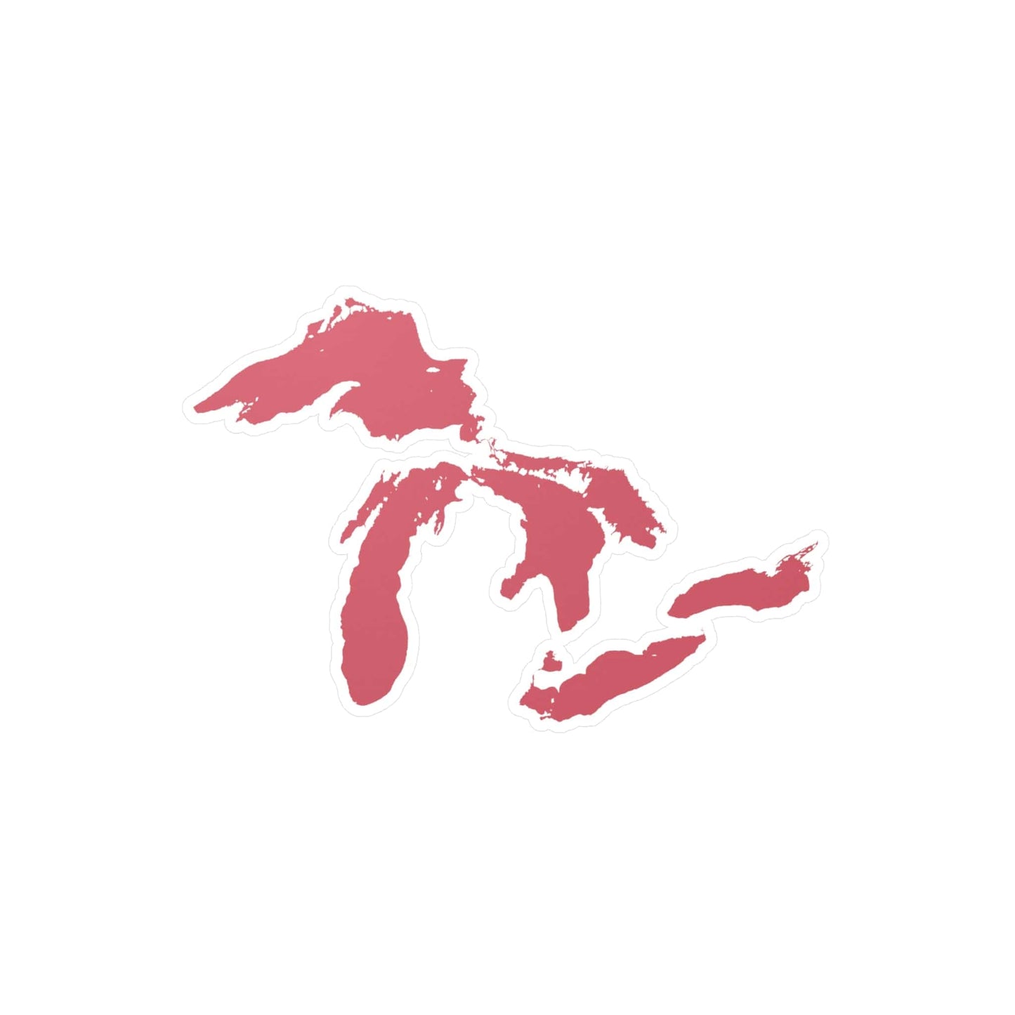 Great Lakes Kiss-Cut Windshield Decal | Watermelon Pink