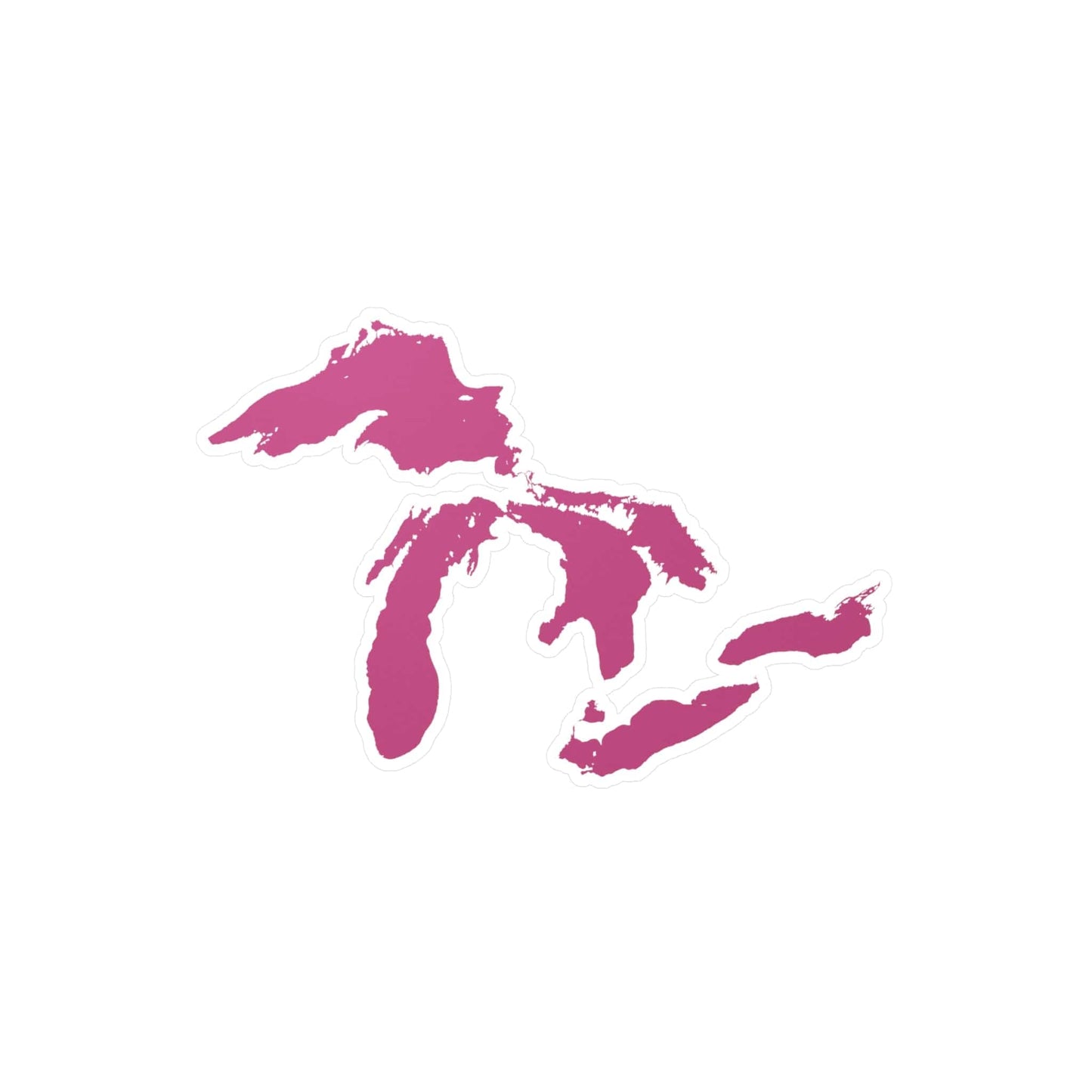 Great Lakes Kiss-Cut Windshield Decal | Apple Blossom Pink