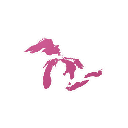 Great Lakes Kiss-Cut Windshield Decal | Apple Blossom Pink