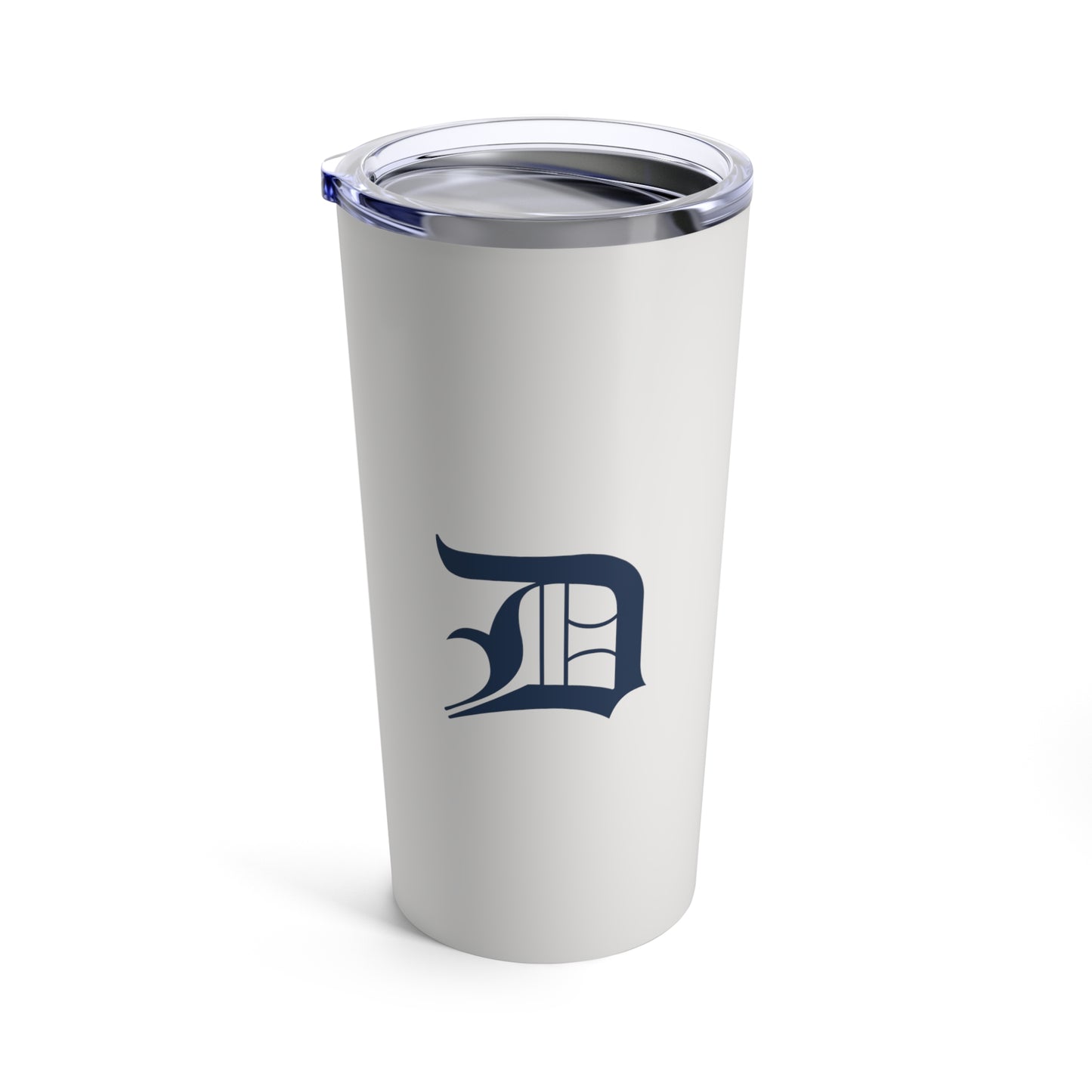 Detroit 'Old English D' Tumbler | Birch Bark White - 20oz