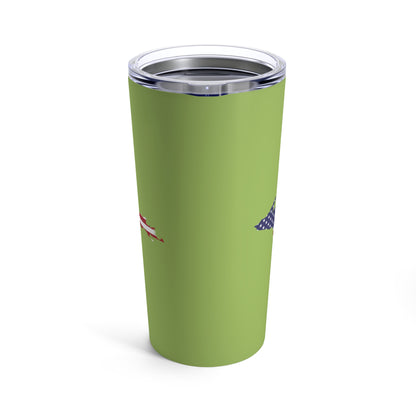 Michigan Upper Peninsula Tumbler (w/ UP USA Flag) | Goosebery Green - 20oz