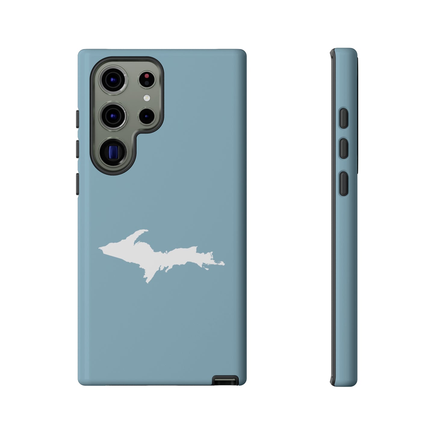 Michigan Upper Peninsula Tough Phone Case (Opal Color w/ UP Outline) | Samsung & Pixel Android