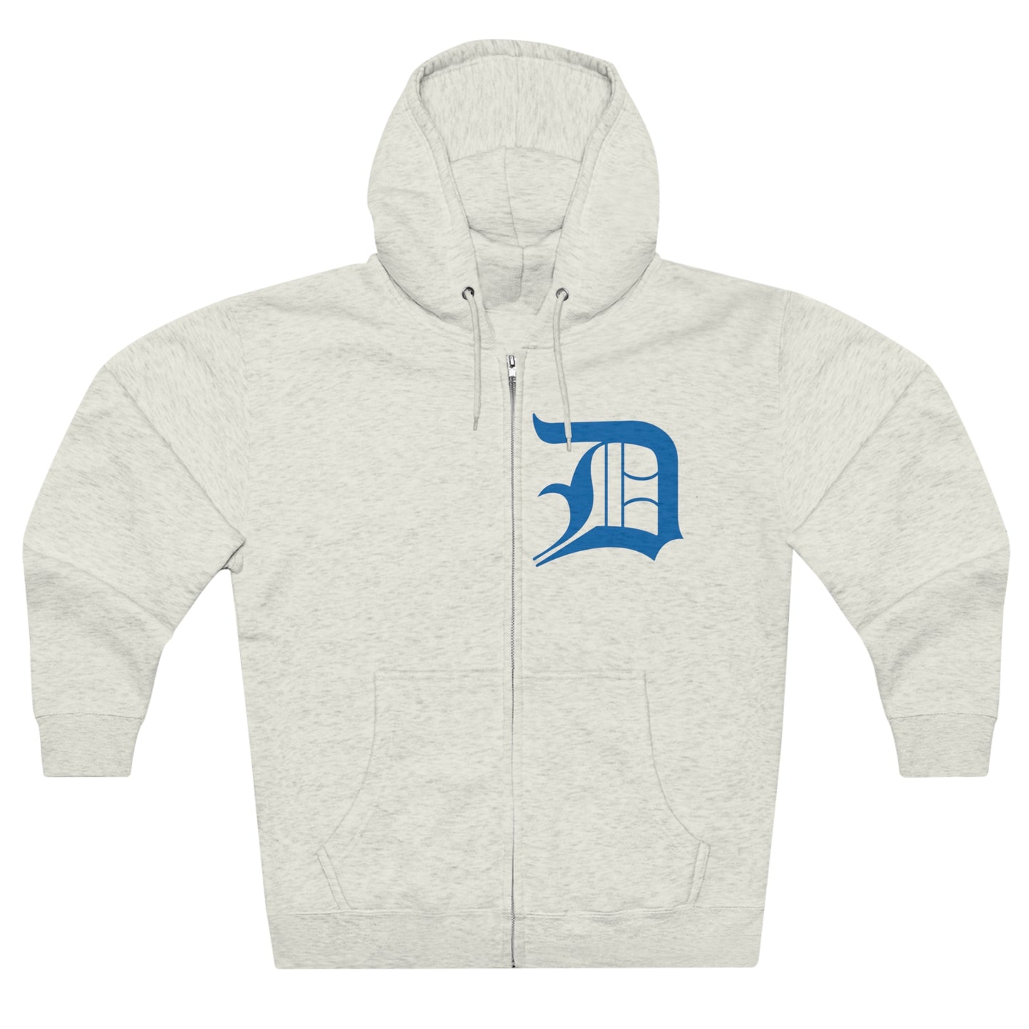 Detroit 'Old English D' Hoodie (Azure) | Unisex Full Zip