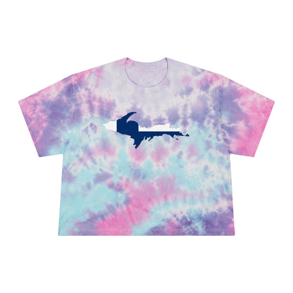 Michigan Upper Peninsula Crop Top (w/ UP Finland Flag) | Tie-Dye