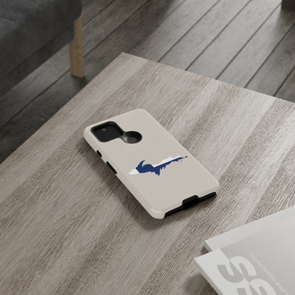 Michigan Upper Peninsula Tough Phone Case (w/ UP Finland Flag Outline) | Samsung & Pixel Android