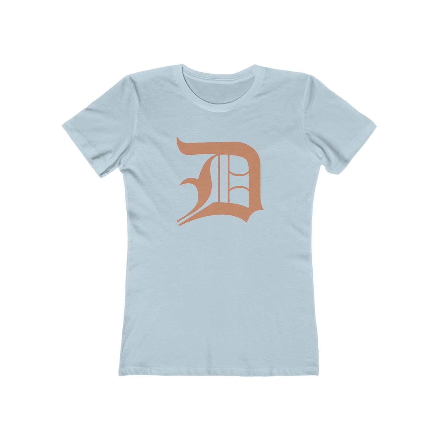 Detroit 'Old English D' T-Shirt (Copper Color) | Women's Boyfriend Cut