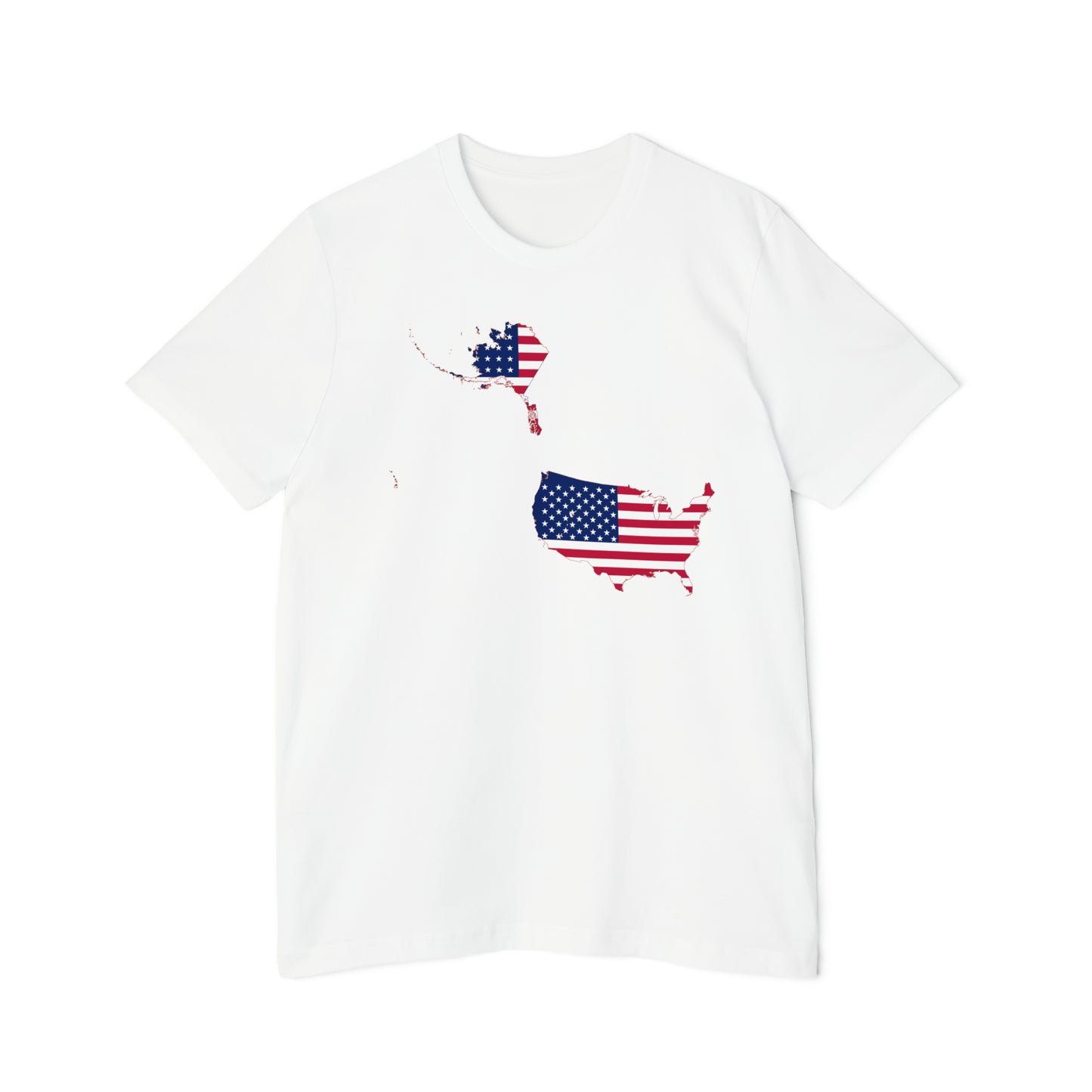 United States Flag Map T-Shirt (50 States To Scale) | Made in USA