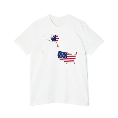 United States Flag Map T-Shirt (50 States To Scale) | Made in USA