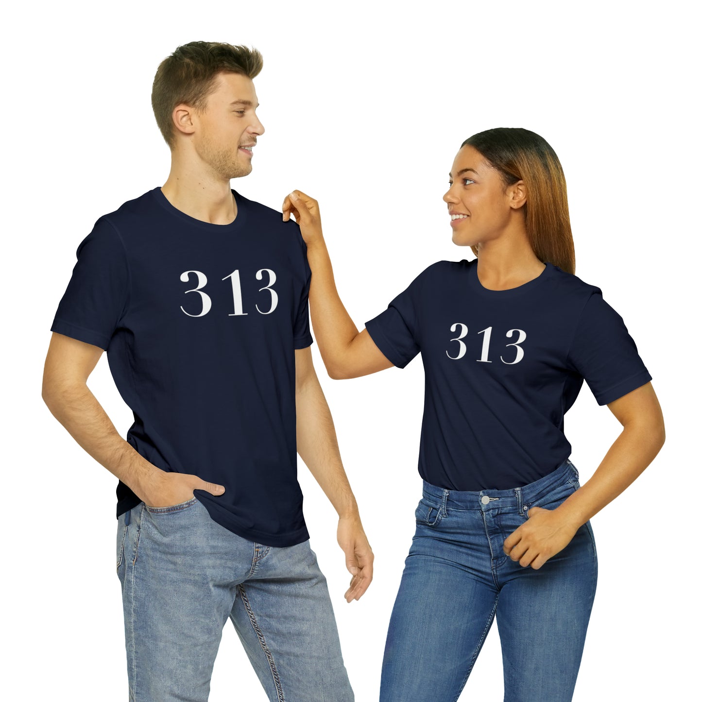 Detroit '313' T-Shirt (Didot Font) | Unisex Standard Fit