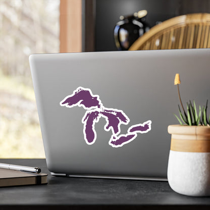 Great Lakes Kiss-Cut Windshield Decal | Plum