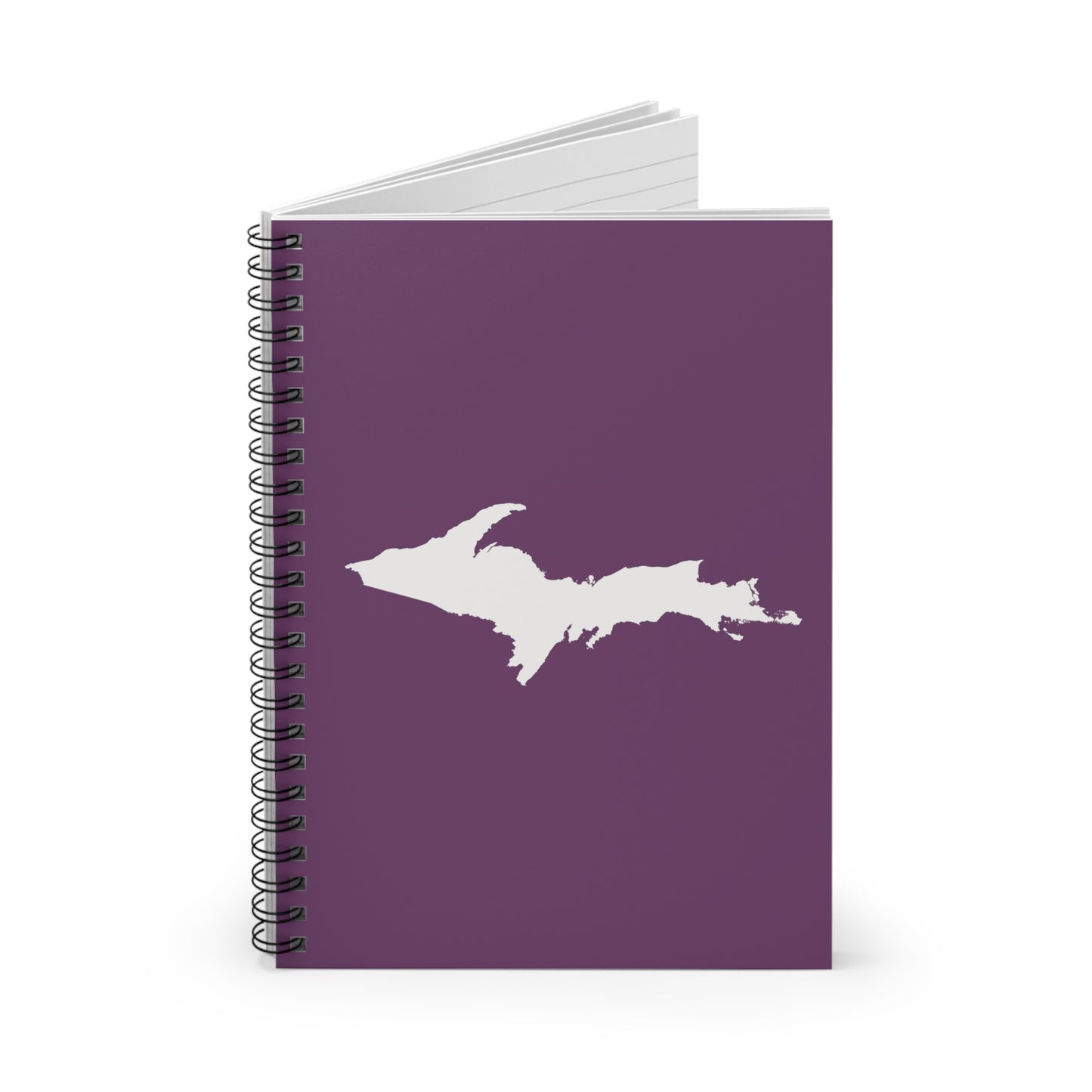 Michigan Upper Peninsula Spiral Notebook (w/ UP Outline) | Plum